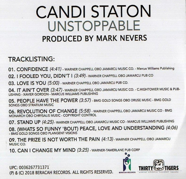 Candi Staton - Unstoppable - Cdr