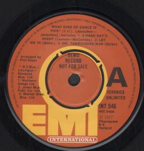 Veronica Unlimited - What Kind Of Dance Is This - 7 Inch