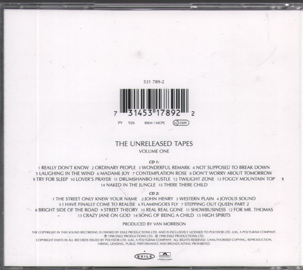 Van Morrison - Philosopher's Stone (The Unreleased Tapes Volume One) - Double Cd