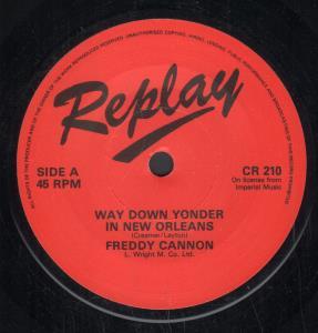 Freddy Cannon - Way Down Yonder In New Orleans - 7 Inch