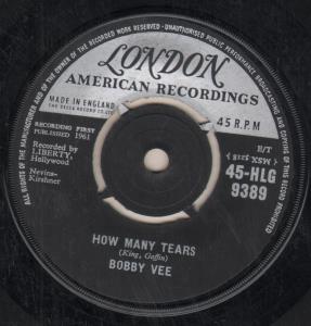 Bobby Vee - How Many Tears - 7 Inch