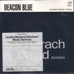 Deacon Blue - Four Bacharach And David Songs - 7 Inch