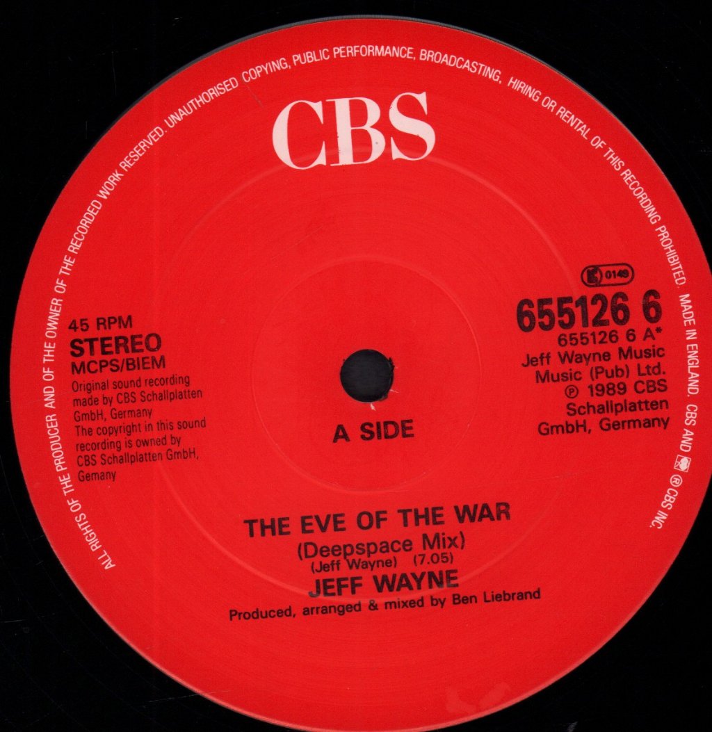 Jeff Wayne - Eve Of The War - 12 Inch