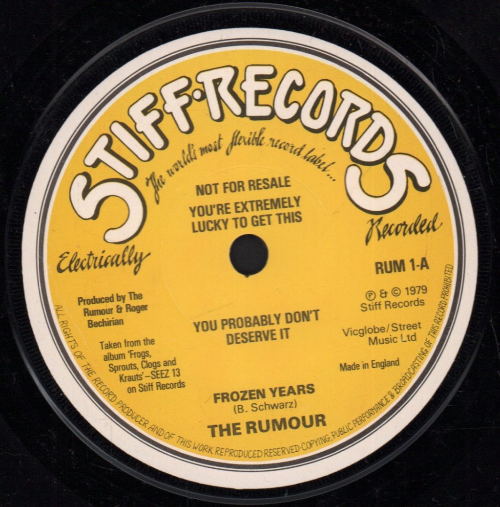 Rumour (Graham Parker Group) - Frozen Years - 7 Inch