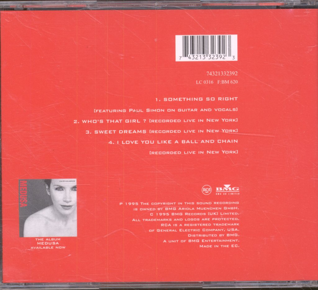 Annie Lennox Featuring Paul Simon - Something So Right - Cd
