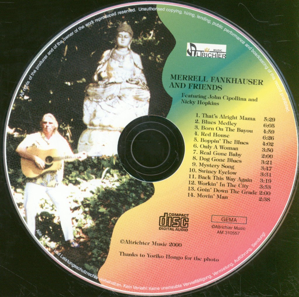 Merrell Fankhauser - And Friends Featuring John Cipollina And Nicky Hopkins - Cd
