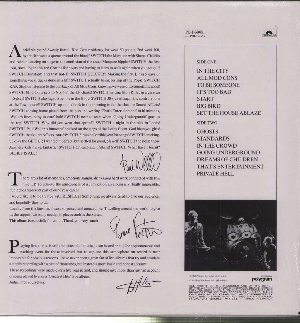 Jam - Dig The New Breed - Lp