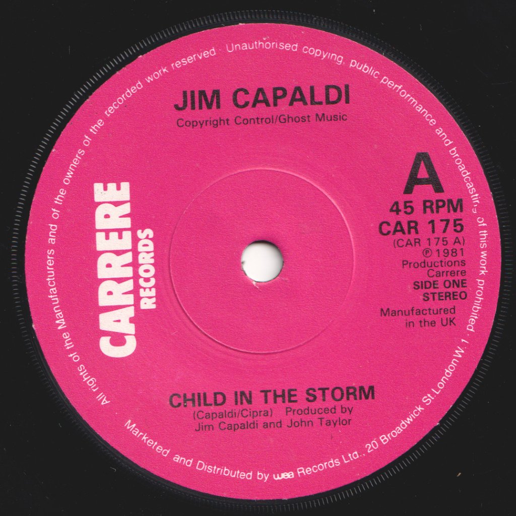 Jim Capaldi - Child In The Storm - 7 Inch
