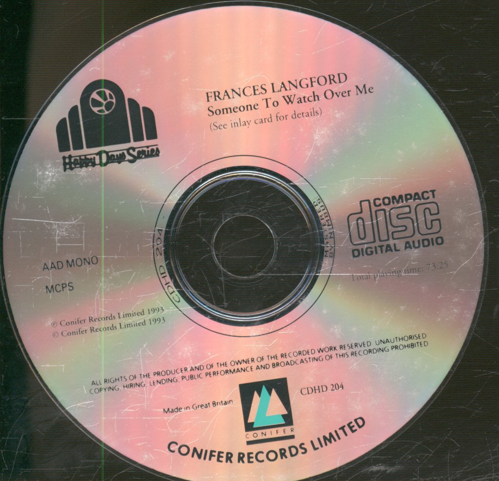 Frances Langford - Someone To Watch Over Me - Cd