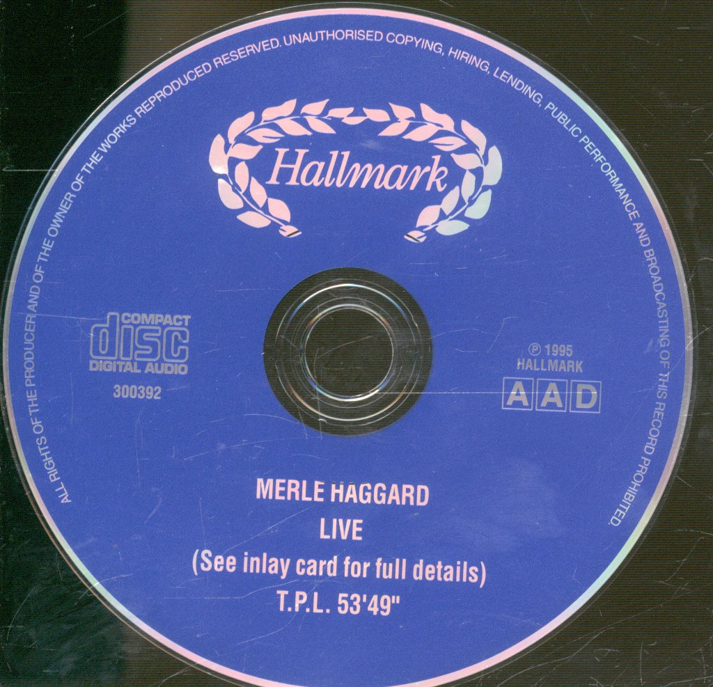 Merle Haggard - Live - Cd