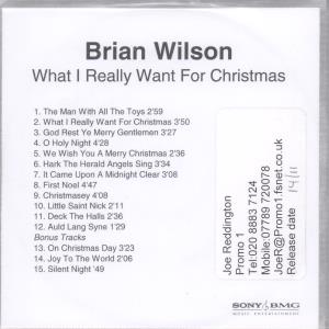 Brian Wilson (Beach Boys) - What I Really Want For Christmas - Cdr