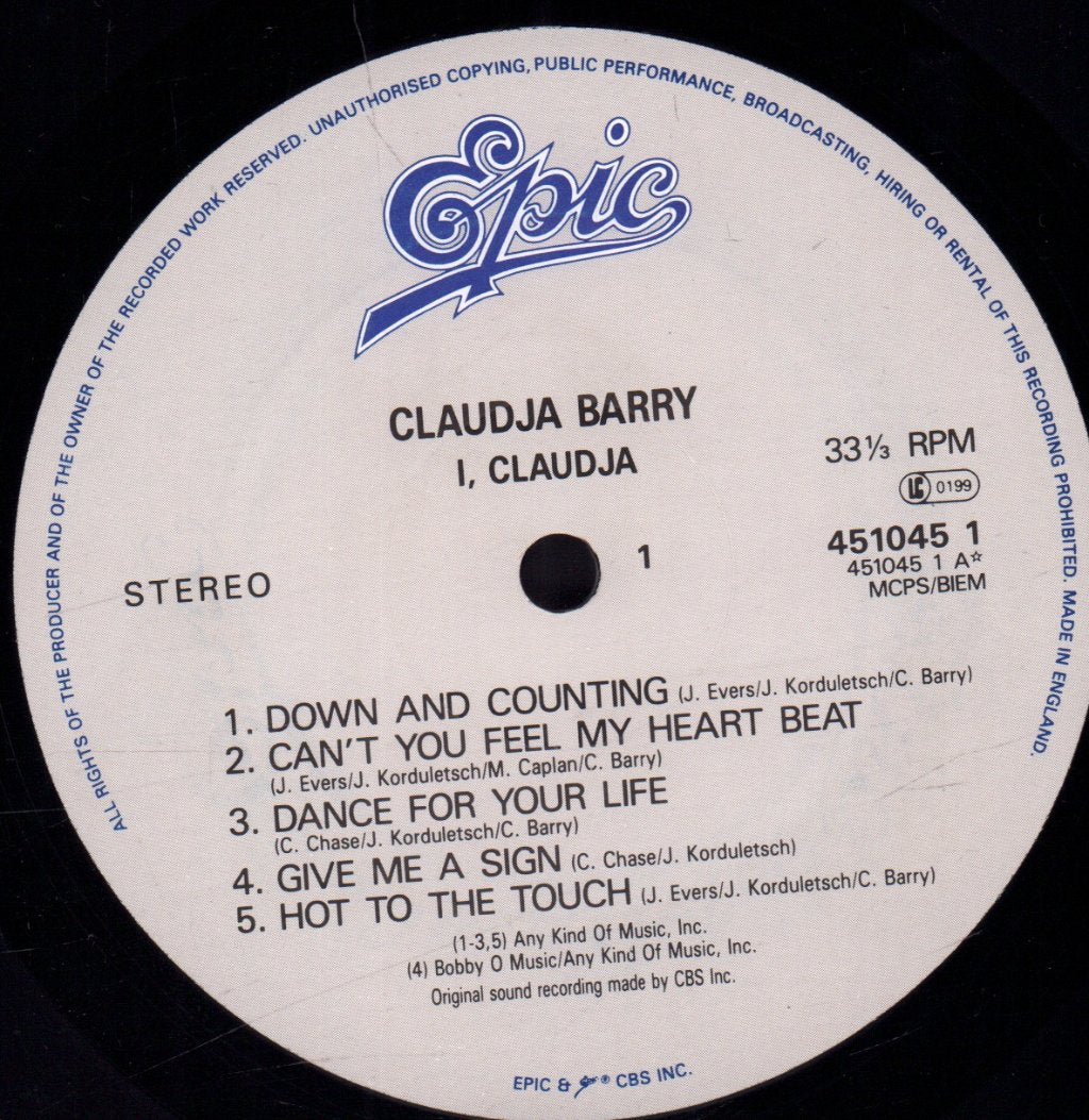 Claudja Barry - I, Claudja - Lp