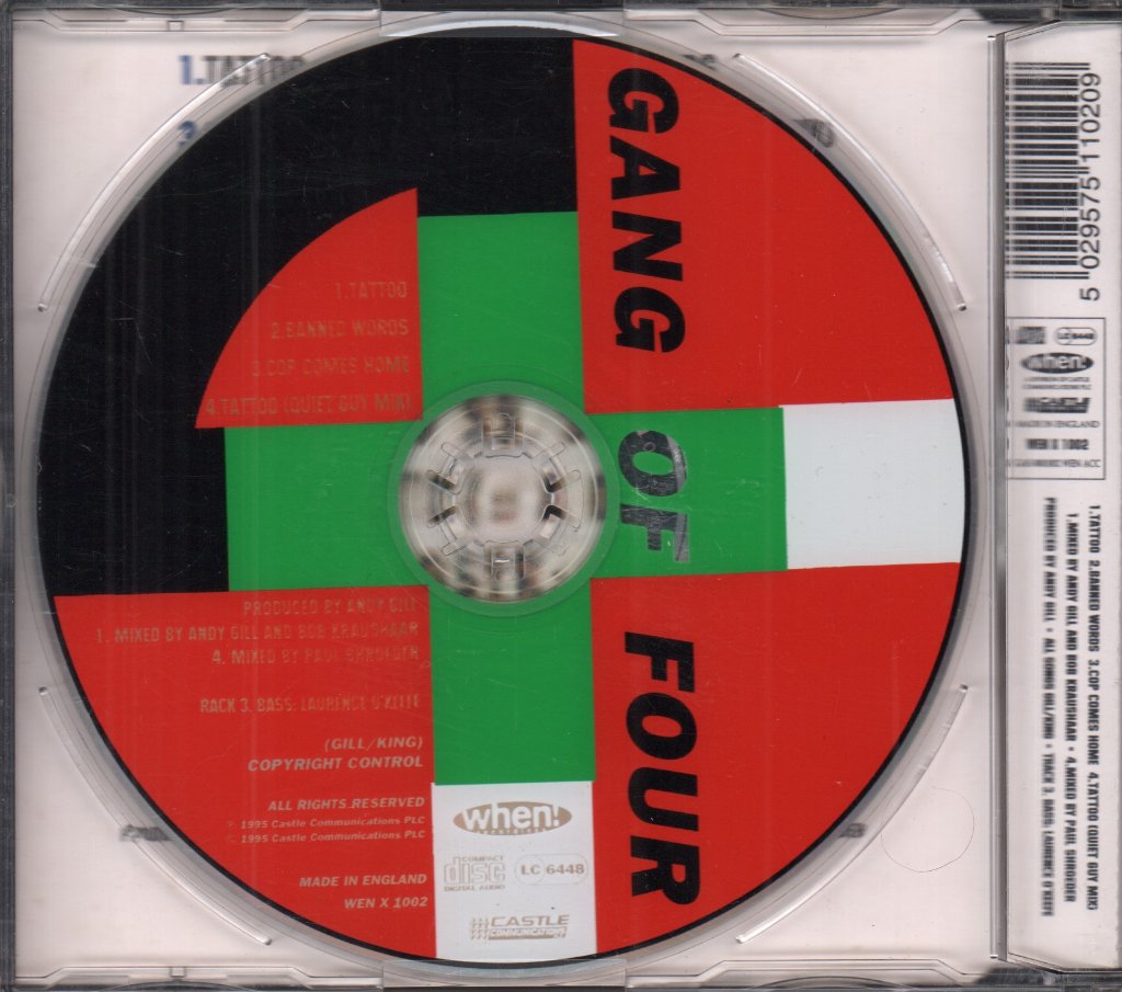Gang Of Four - Tattoo - Cd