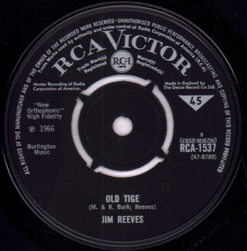 Jim Reeves - Distant Drums - 7 Inch
