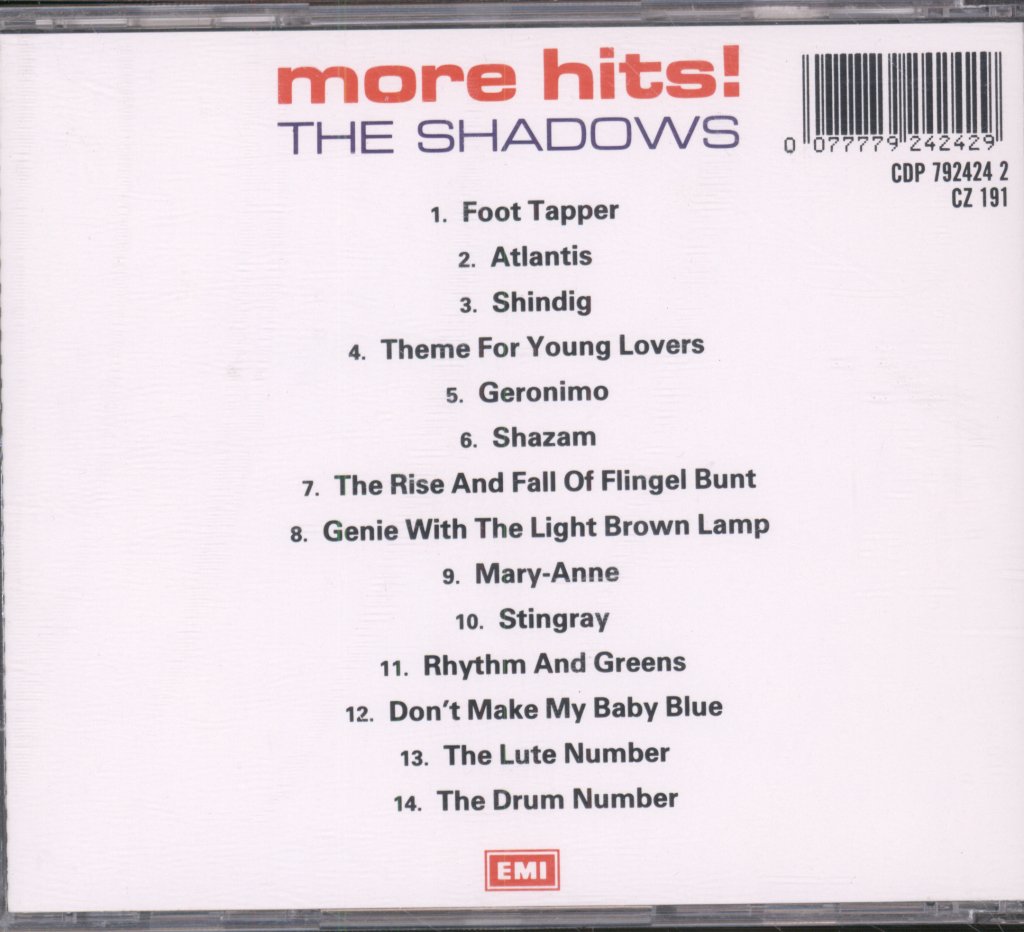 Shadows - More Hits! The Shadows - Cd