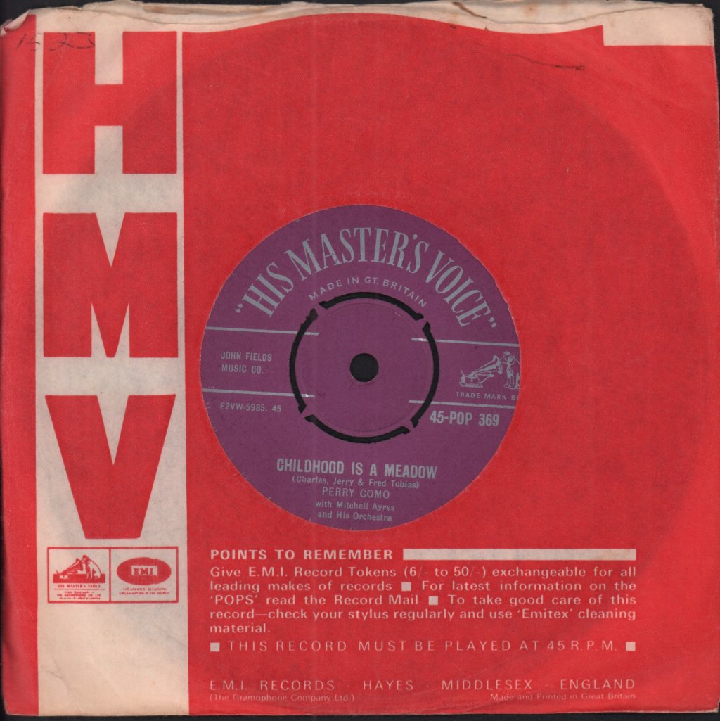 Perry Como - silk stockings - 7 Inch