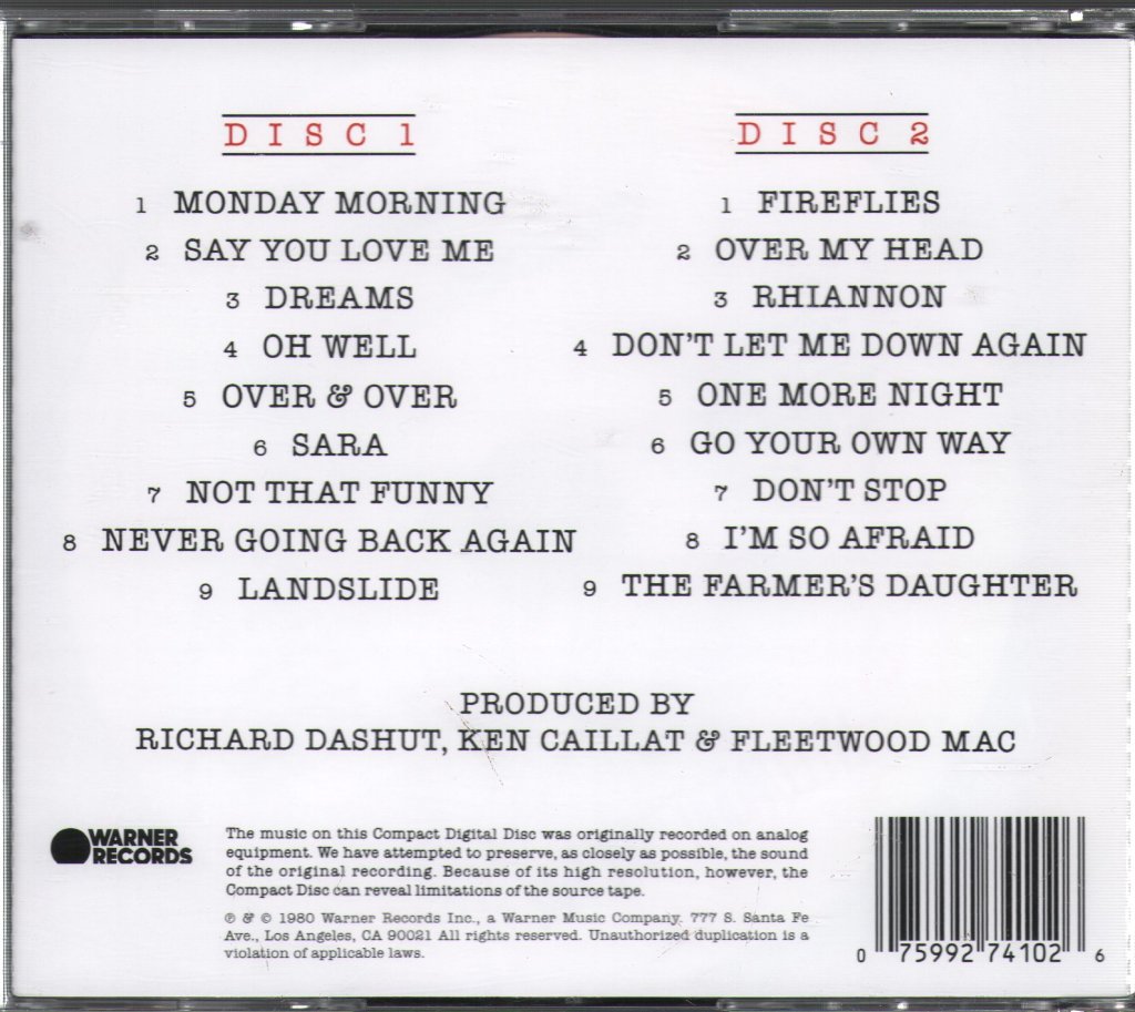 Fleetwood Mac - Live - Double Cd