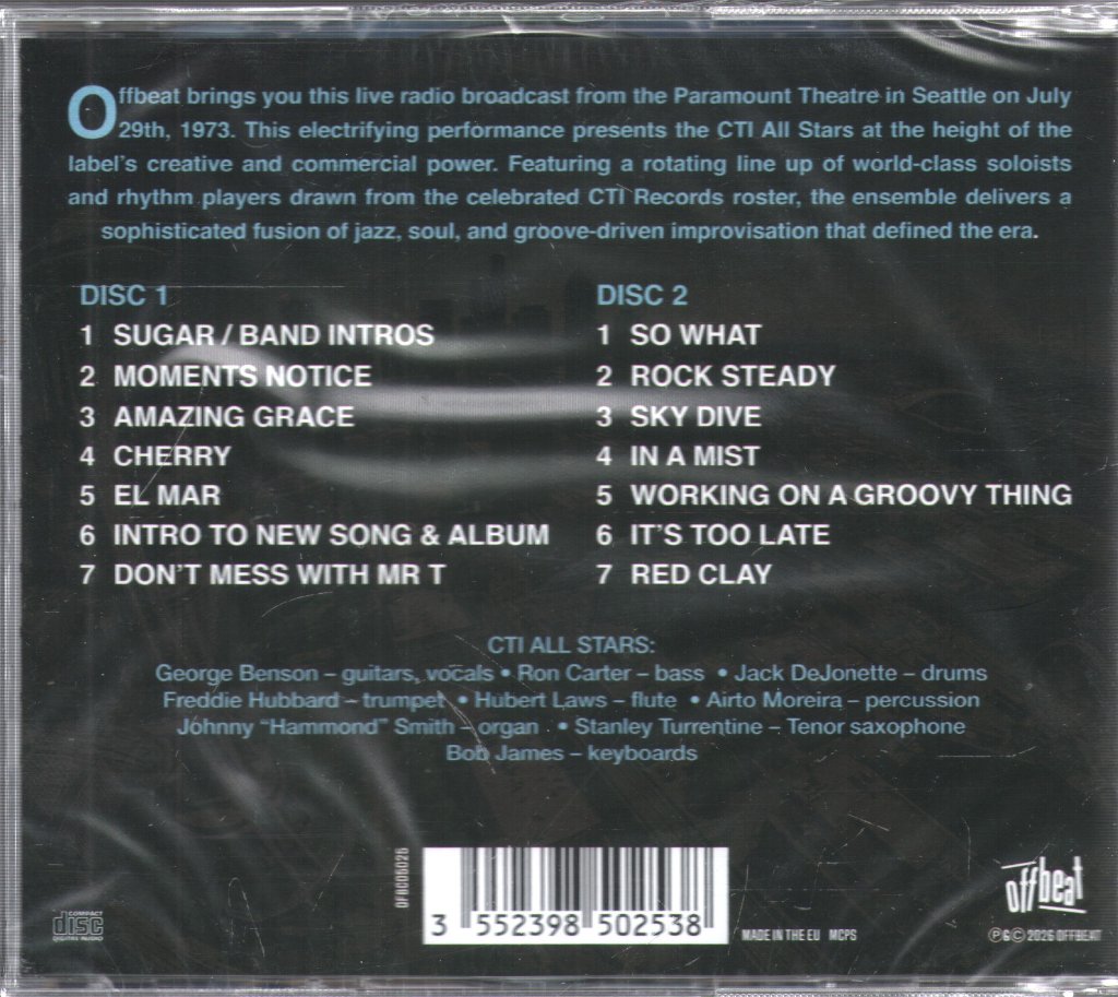 CTI All Stars - Seattle 1973 - Double Cd