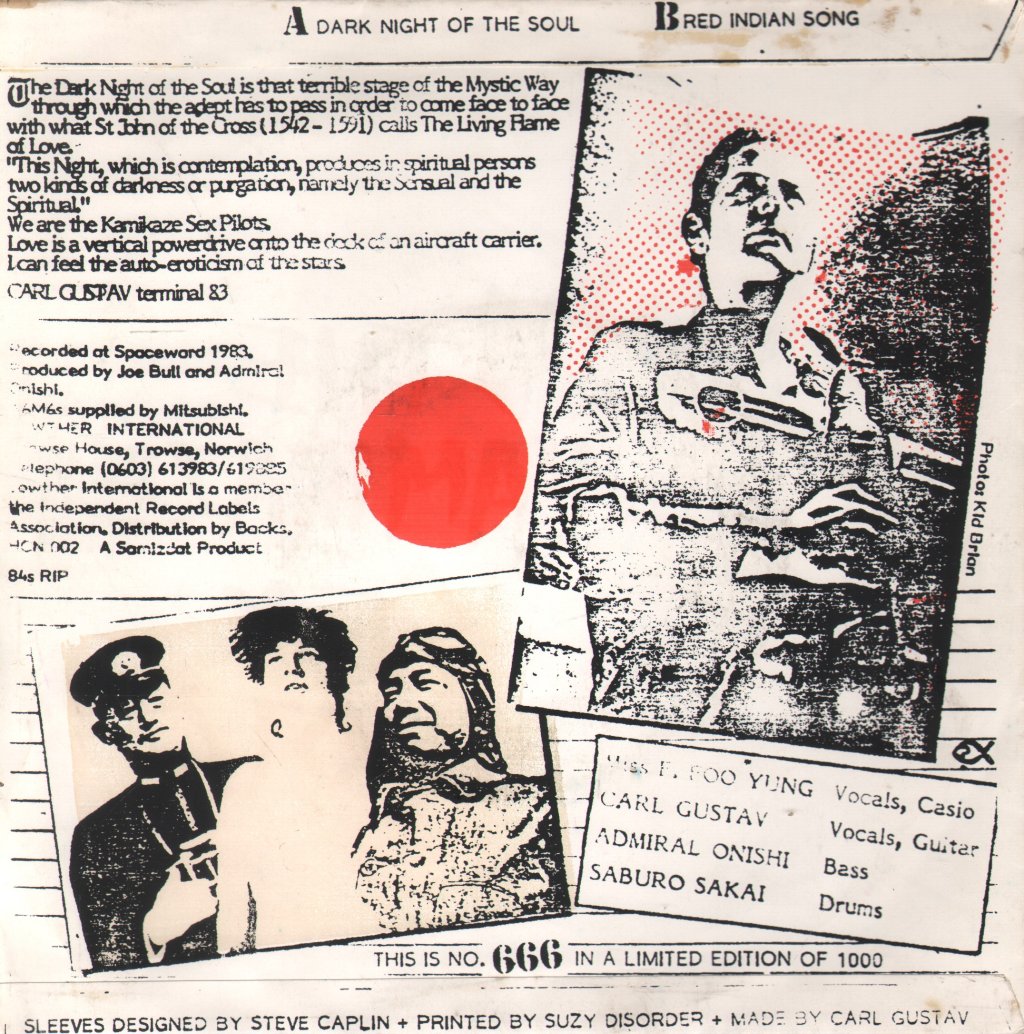 Kamikaze Sex Pilots - Dark Night Of The Soul - 7 Inch