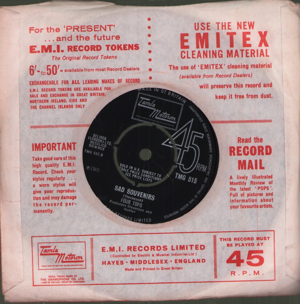 Four Tops - I Can't Help Myself - 7 Inch