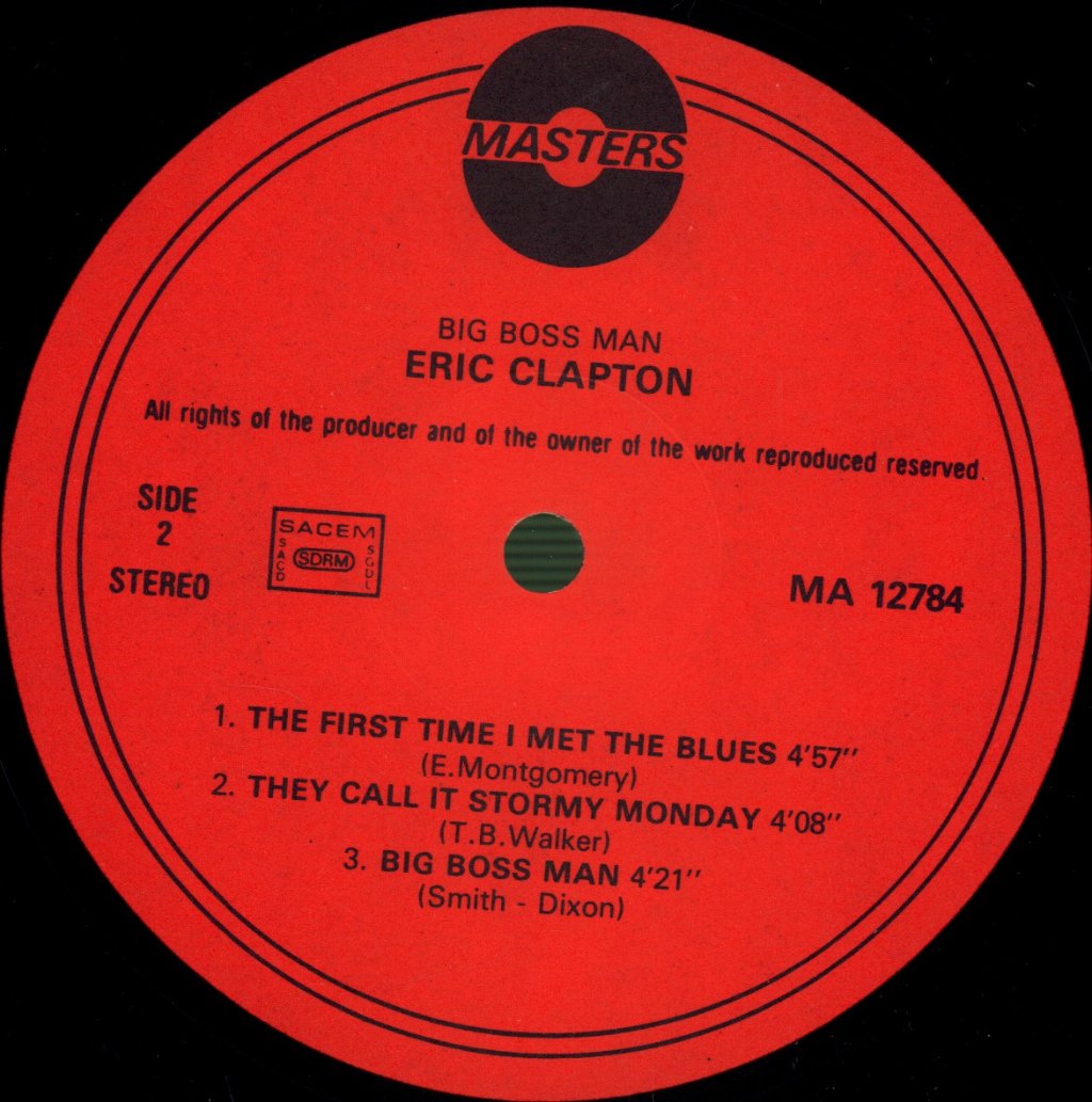 Eric Clapton - Big Boss Man - Lp