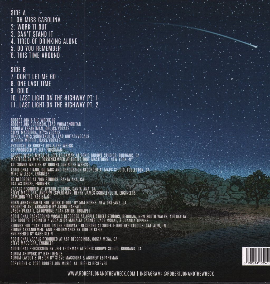 robert jon and the wreck - Last Light On The Highway - Lp