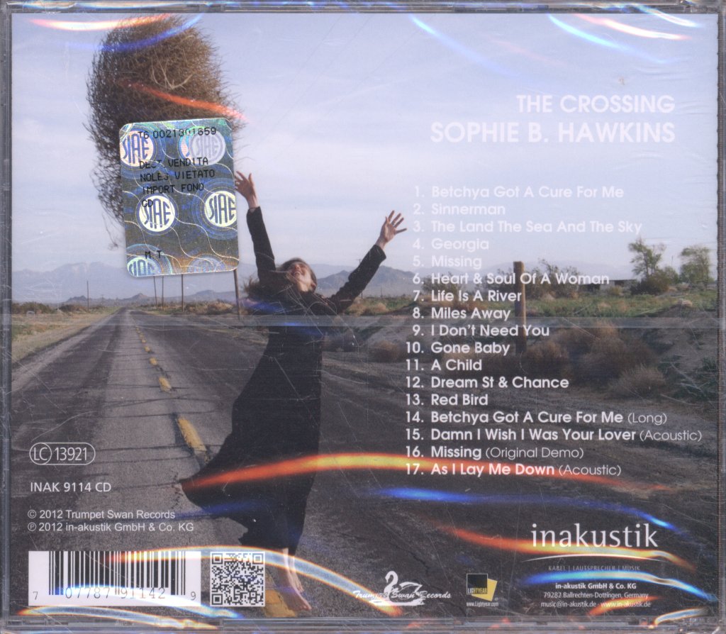 Sophie B Hawkins - Crossing - Cd