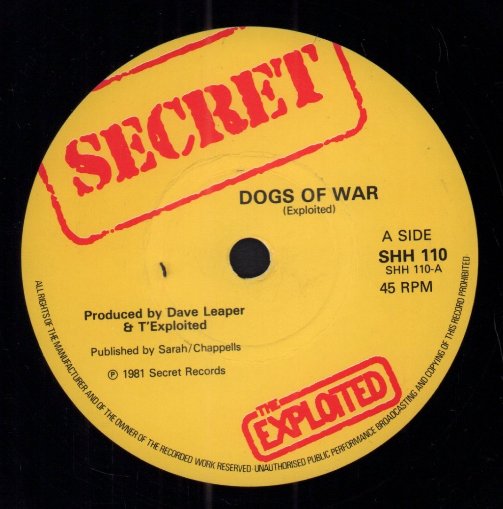 Exploited - Dogs Of War - 7 Inch