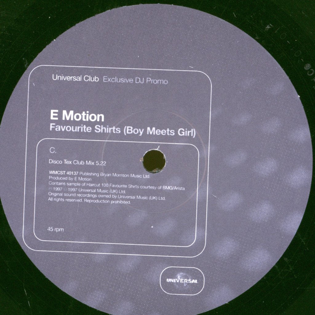 E-Motion - Favourite Shirts (Boy Meets Girl) - Double 12 Inch