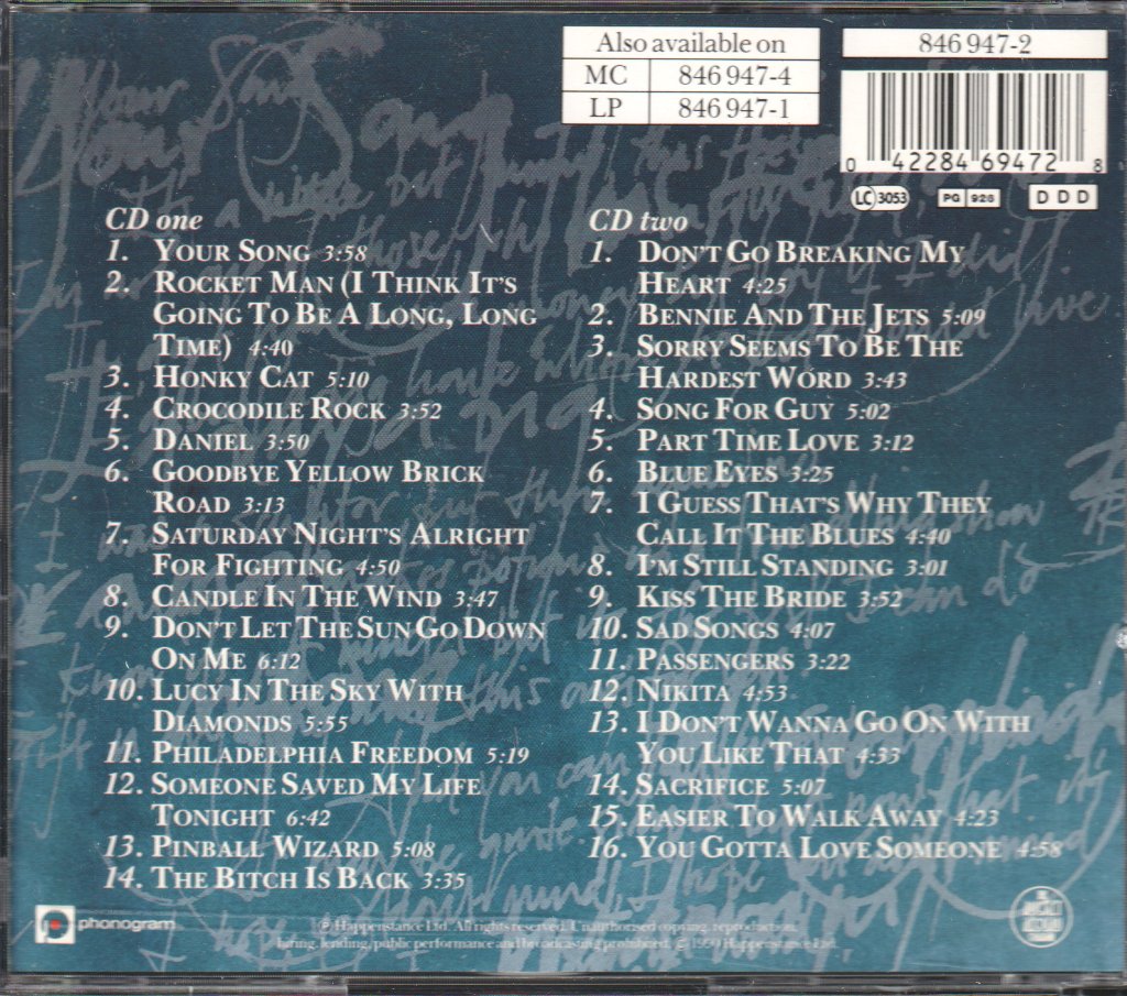 Elton John - Very Best Of Elton John - Cd Set