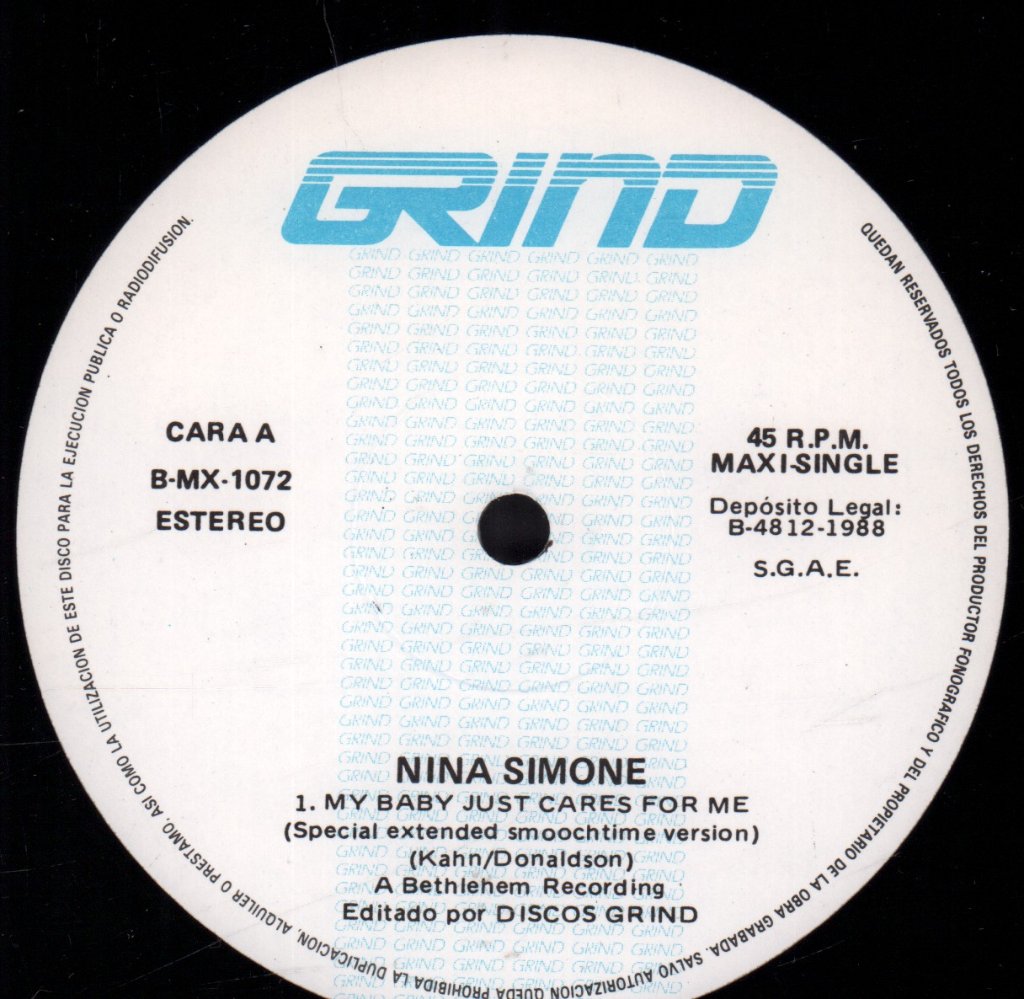 Nina Simone - My Baby Just Cares For Me - 12 Inch