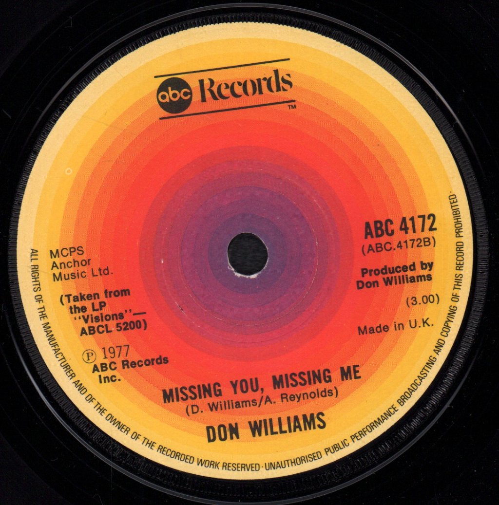 Don Williams - Some Broken Hearts Never Mend - 7 Inch
