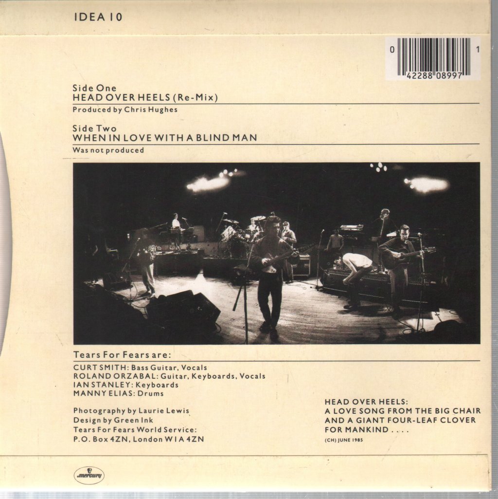 Tears For Fears - Head Over Heels - 7 Inch
