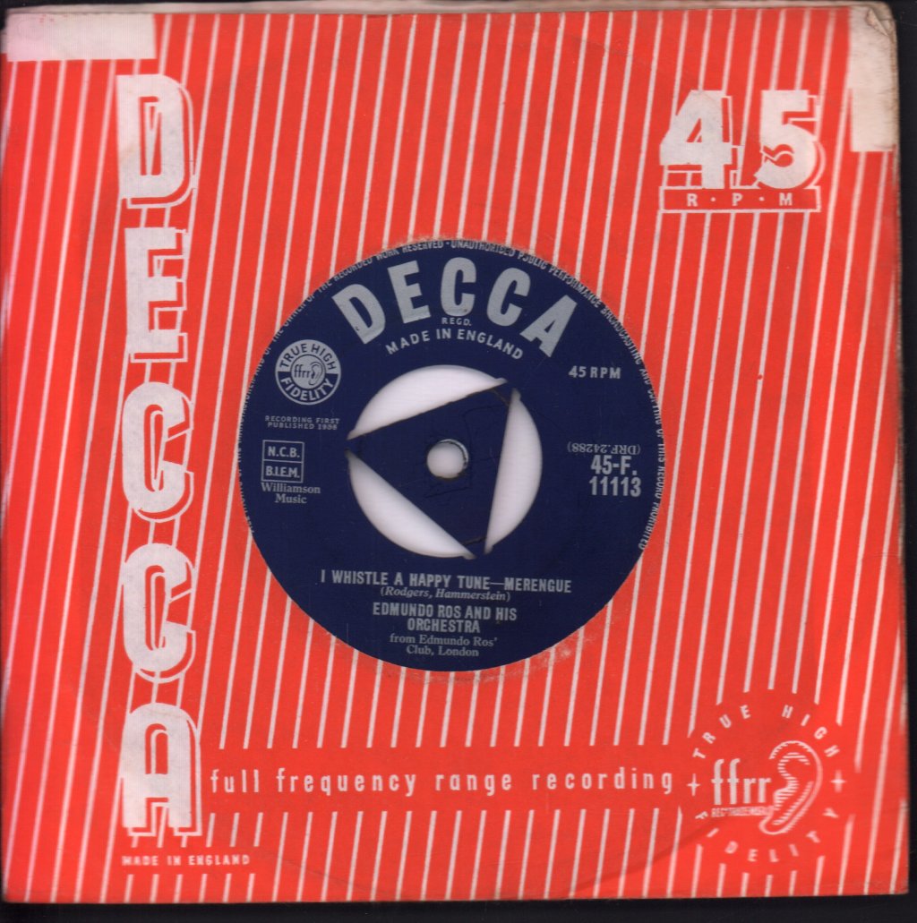 Edmundo Ros And His Orchestra - I Talk To The Trees Cha-Cha - 7 Inch