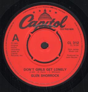 Glen Shorrock - Don't Girls Get Lonely - 7 Inch