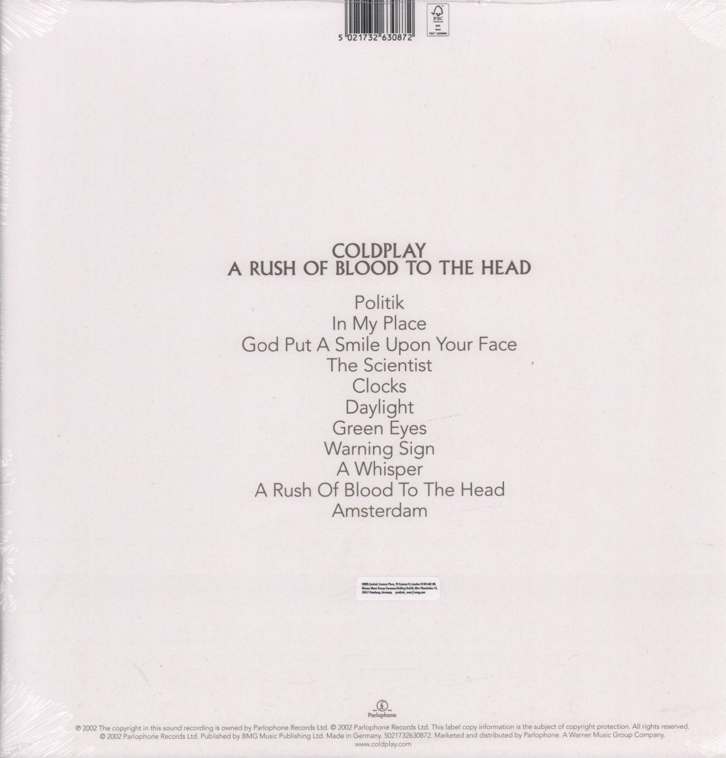 Coldplay - A Rush of Blood To the Head - Lp