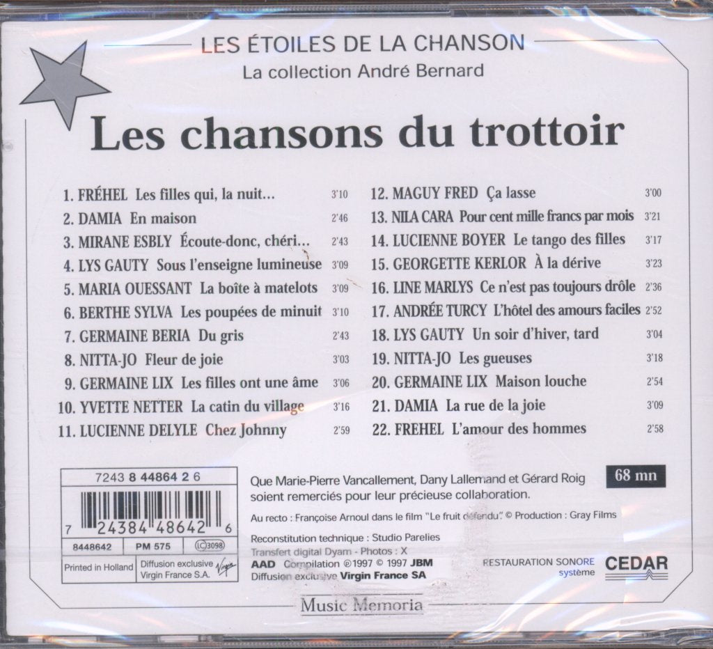 Various Artists - Les Chansons Du Trottoir - Cd