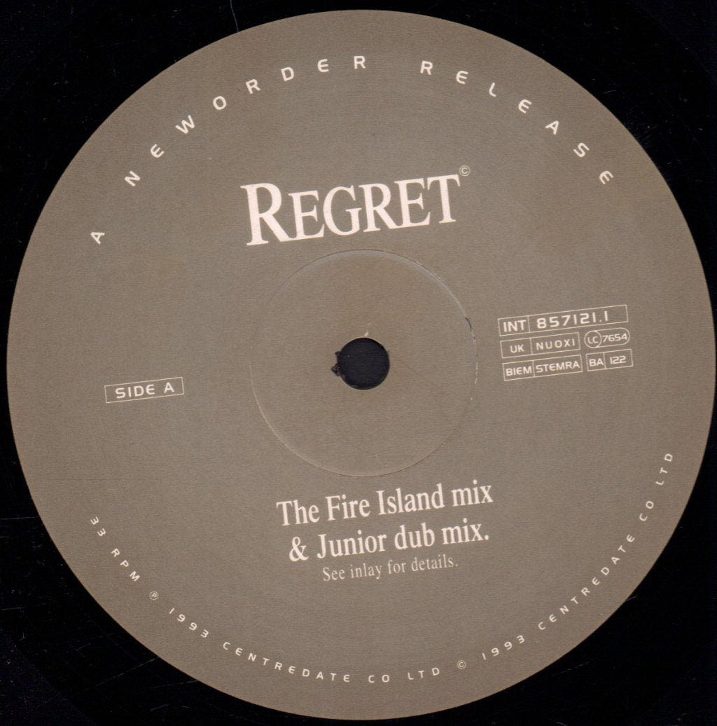 New Order - Regret - 12 Inch