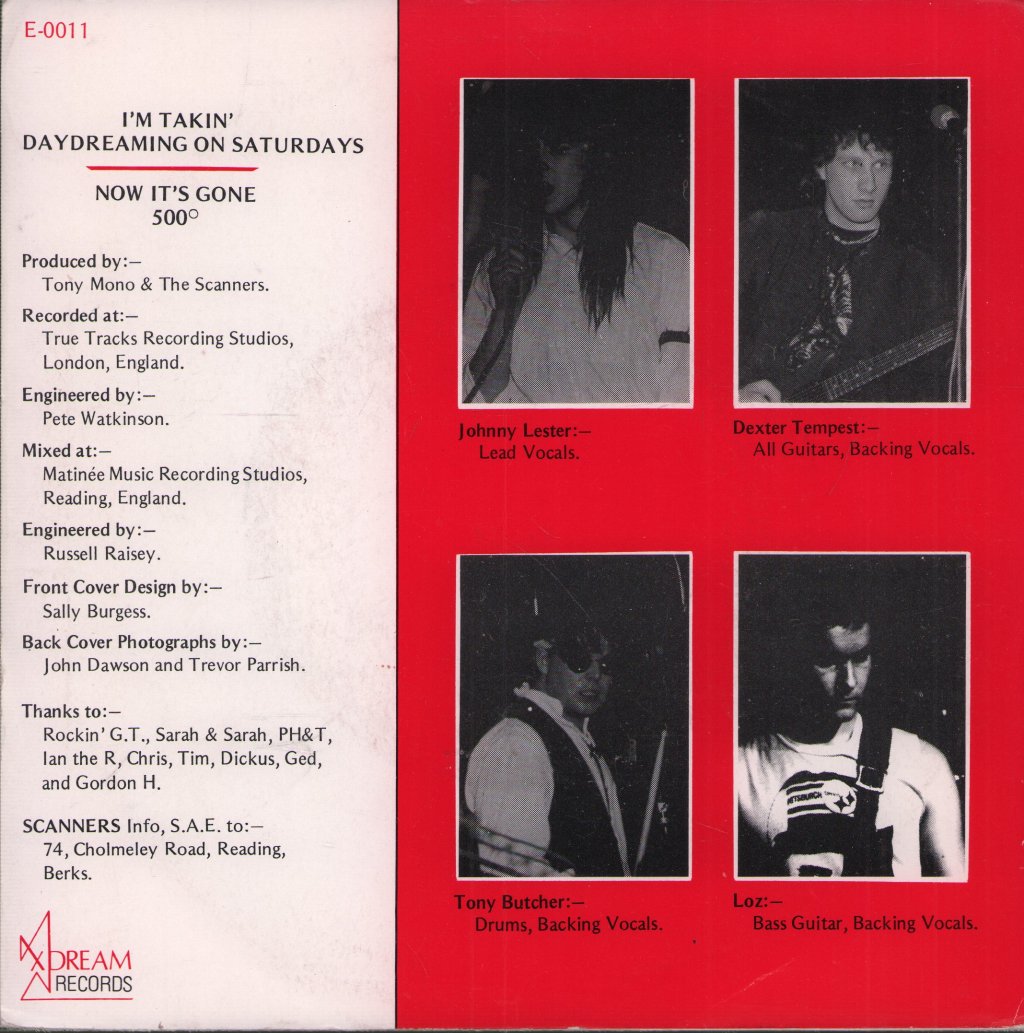 Scanners - Red Hot Poison - 7 Inch