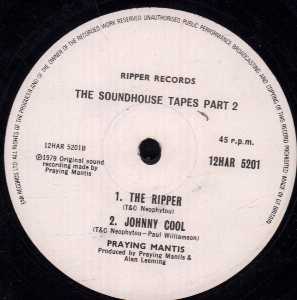 Praying Mantis - soundhouse tapes part 2 - 12 Inch