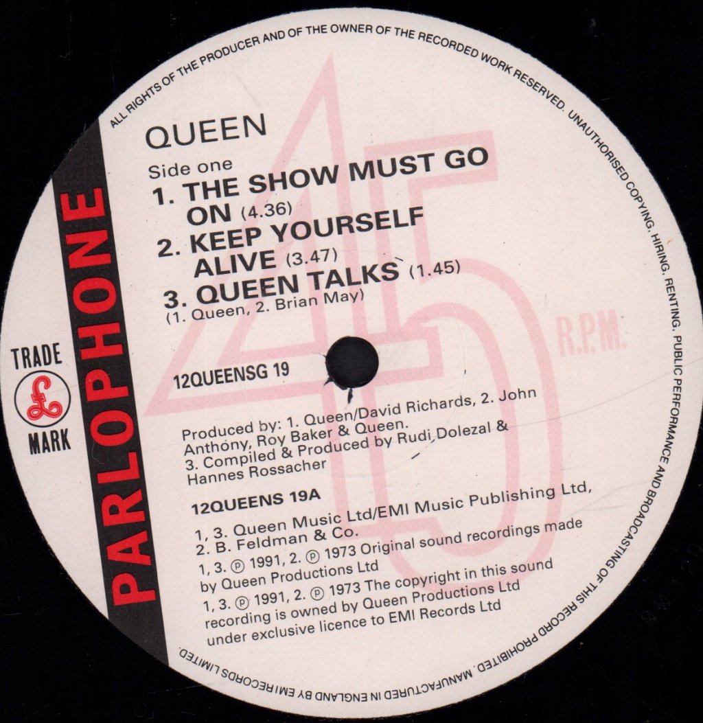 Queen - Show Must Go On - 12 Inch