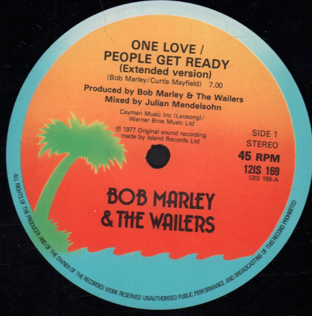 Bob Marley And The Wailers - One Love - 12 Inch