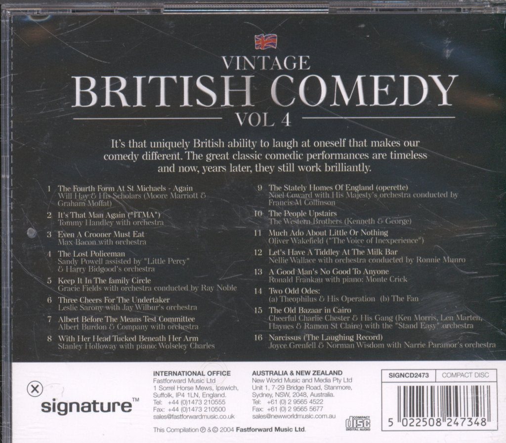 Various Artists - Vintage British Comedy Vol 4 - Cd