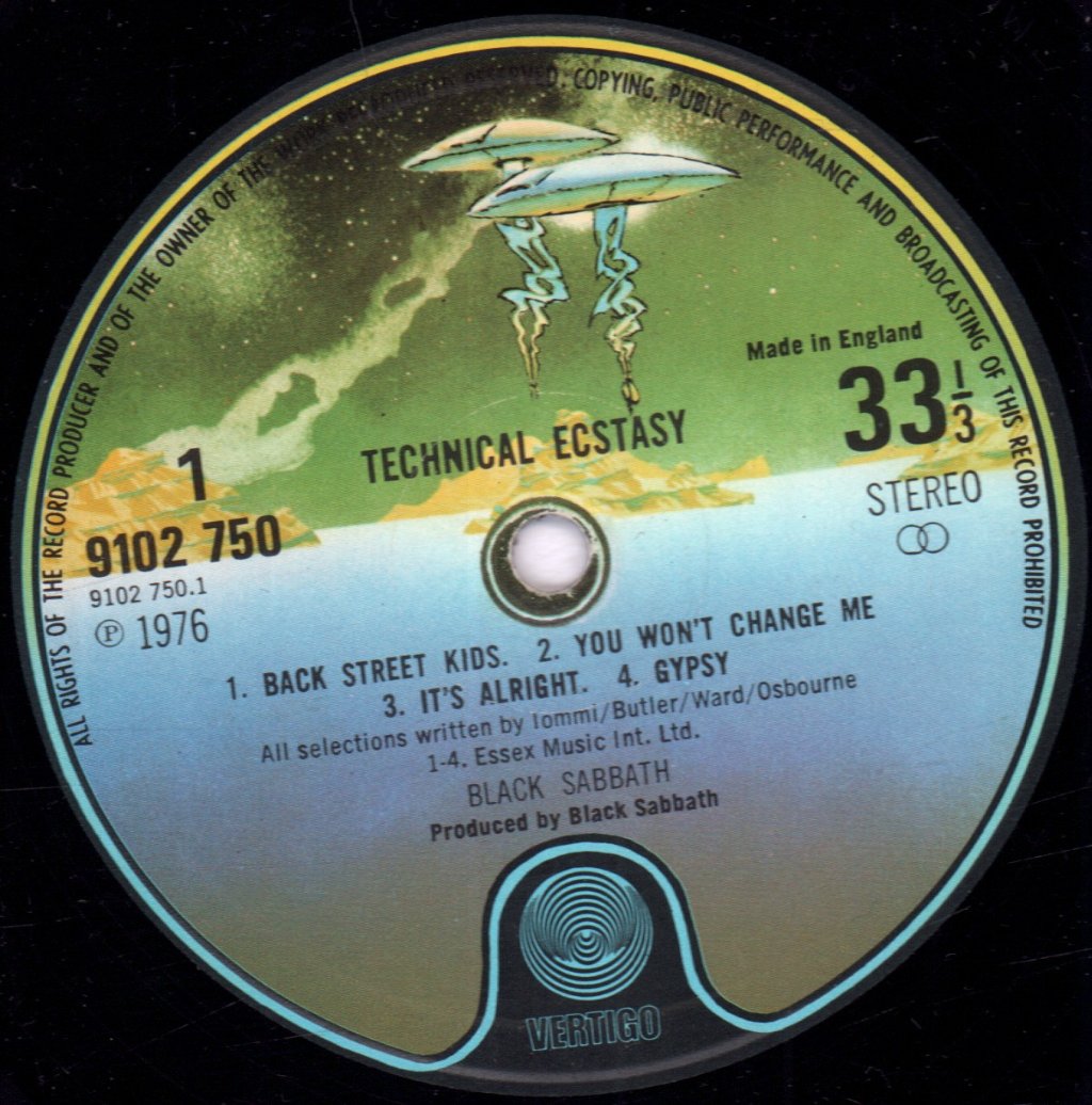 Black Sabbath - Technical Ecstasy - Lp