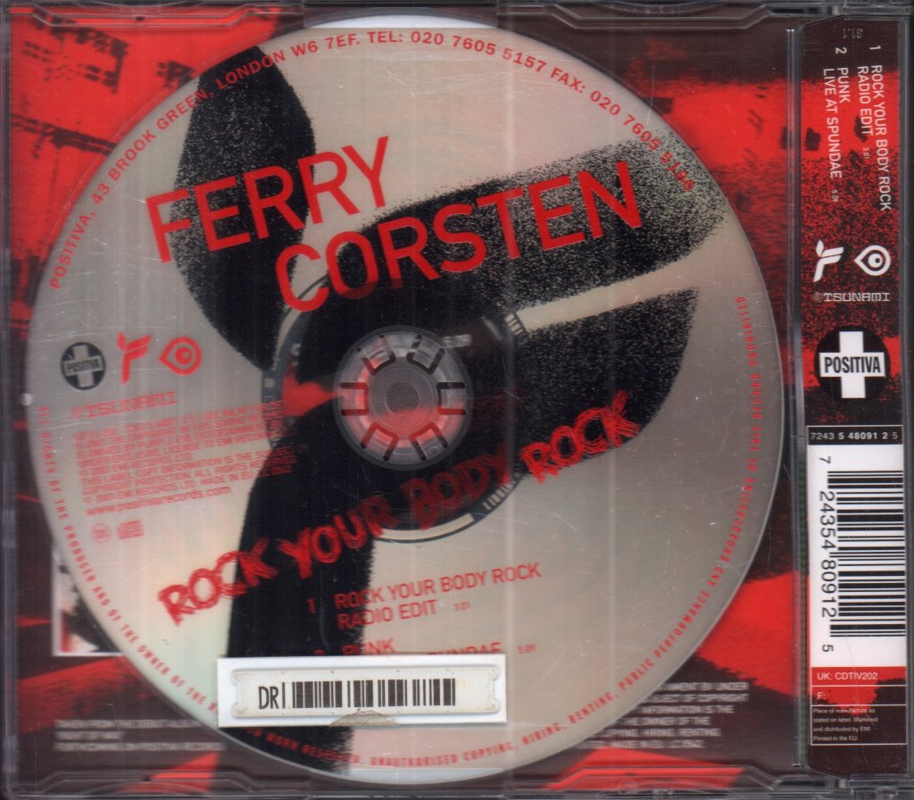 Ferry Corsten - Rock Your Body Rock - Cd