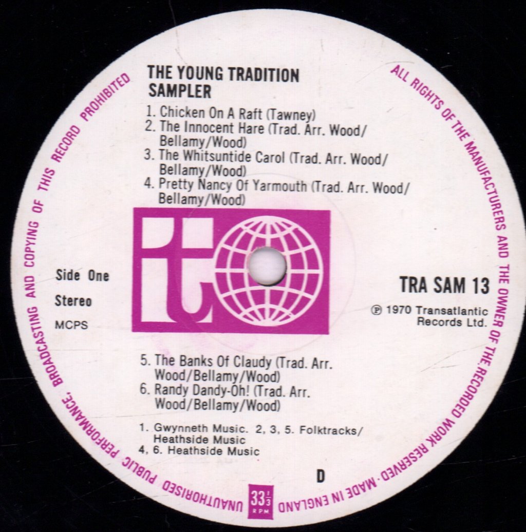 Young Tradition (Folk Group) - Sampler - Lp