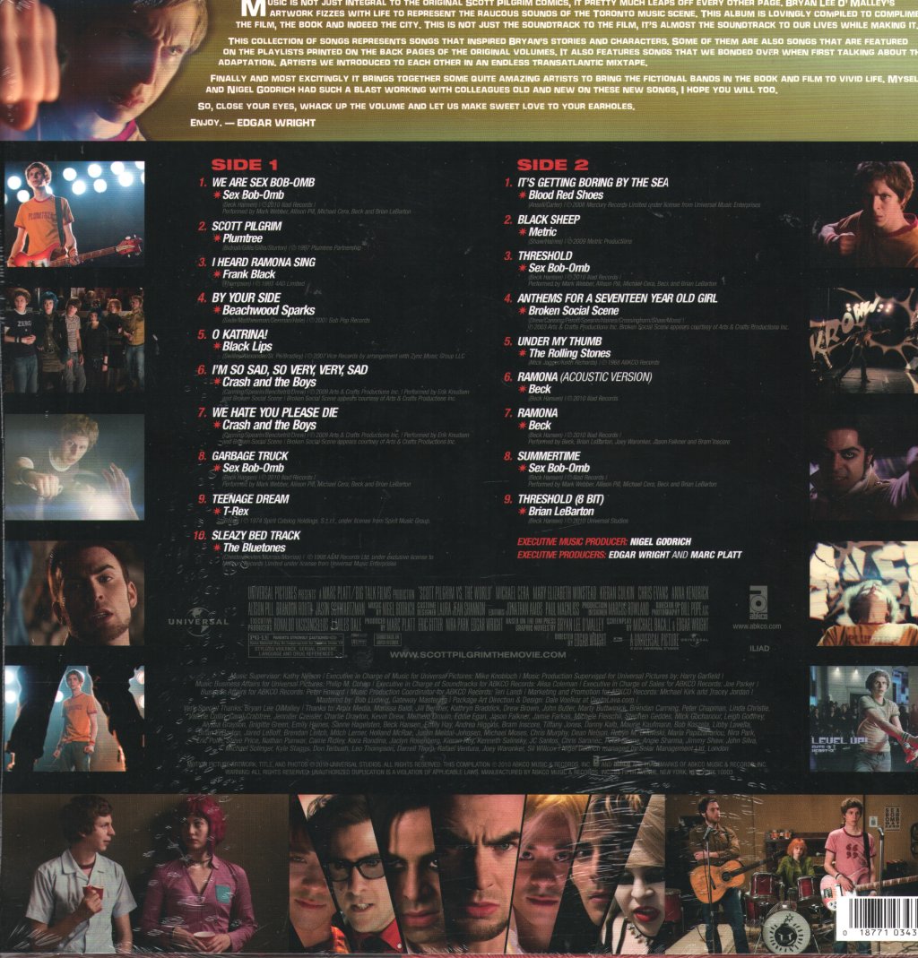 Various Artists - Scott Pilgrim Vs. the World (Original Motion Picture Soundtrack) - Lp