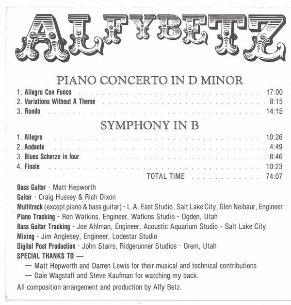 Alfy Betz - With The Imaginary Orchestra - Cd