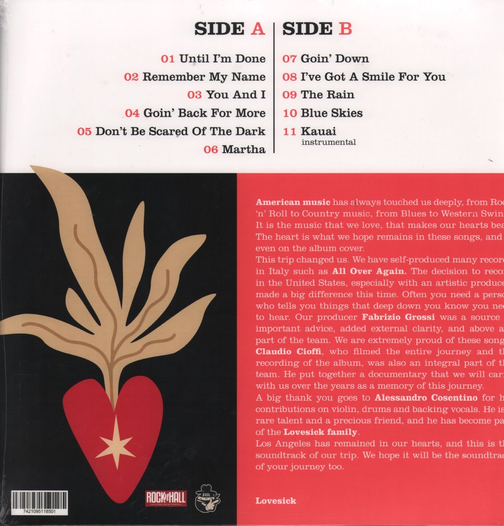 Lovesick - Remember My Name - Lp