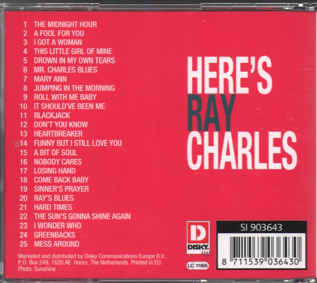 Ray Charles - Here's Ray Charles - Cd